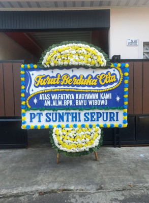 Papan Bunga Duka di Ngesrep